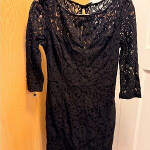 Elegant Black Lace Dress